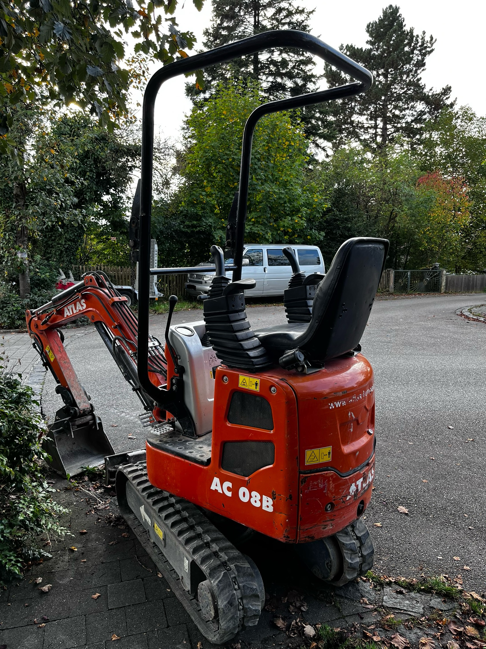 Minibagger Atlas AC08B zur Vermietung in Bad Aibling und im Landkreis Rosenheim