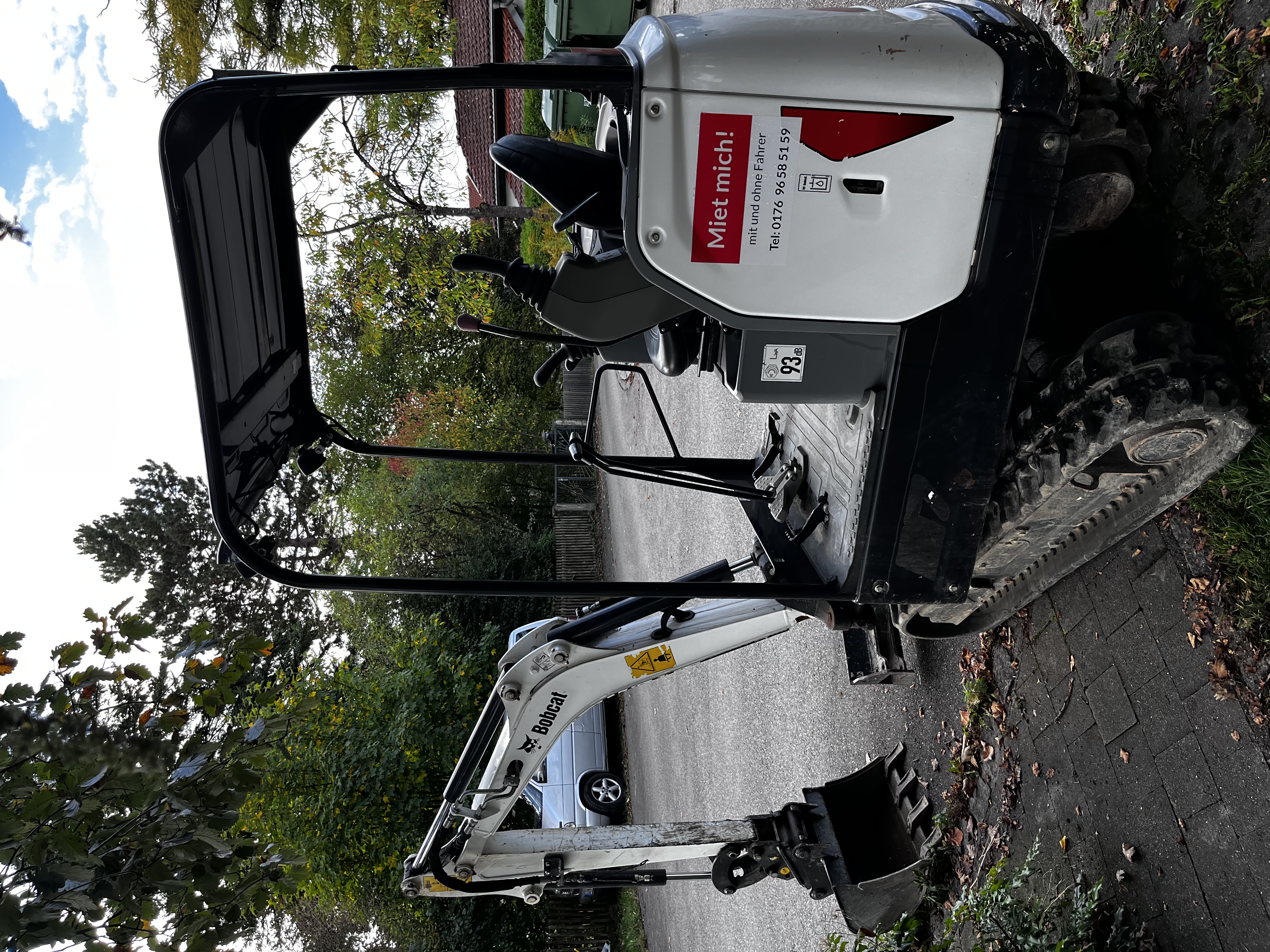 Minibagger Bobcat E17 zur Vermietung in Bad Aibling und im Landkreis Rosenheim